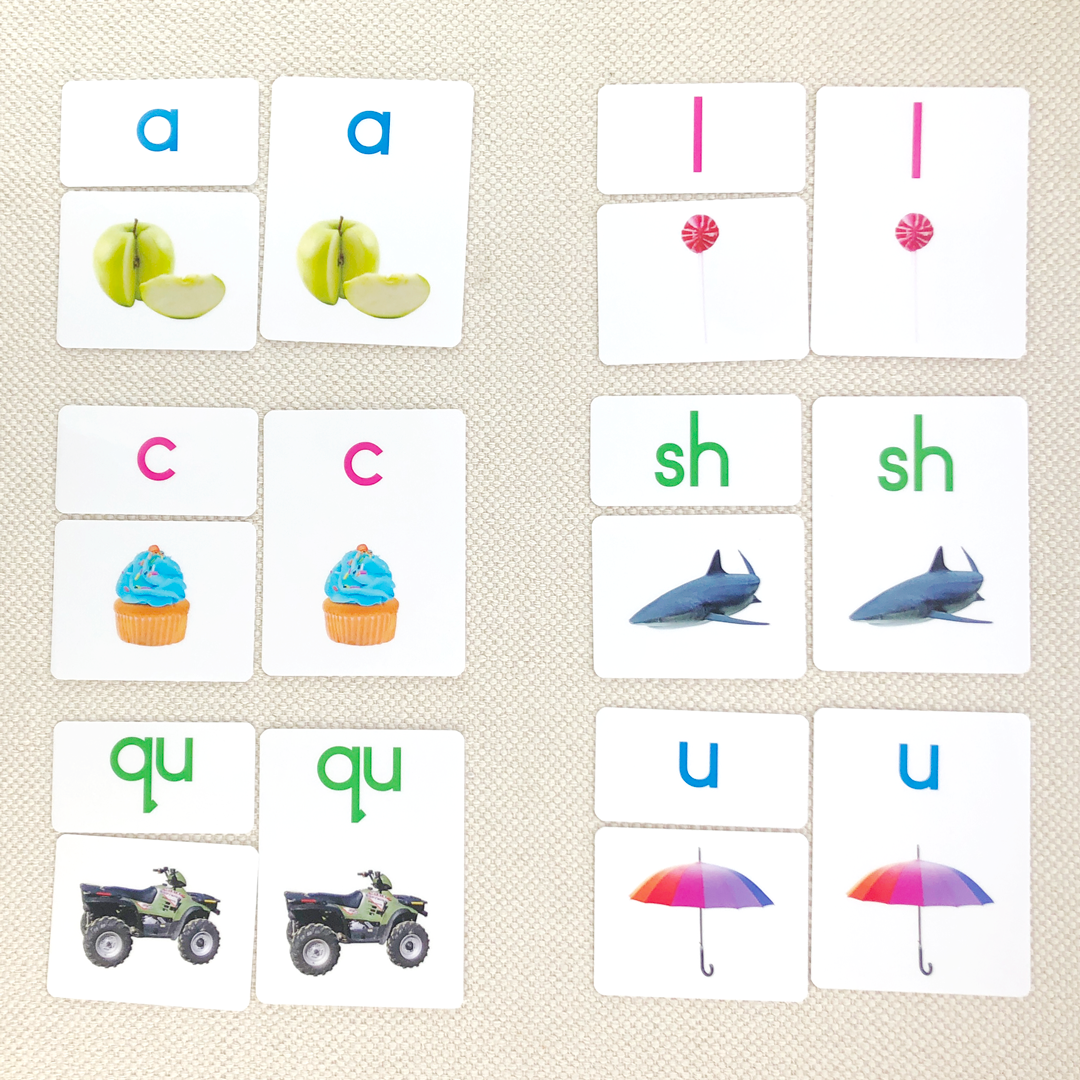 Imperfect 3-Part Letter Sound Cards