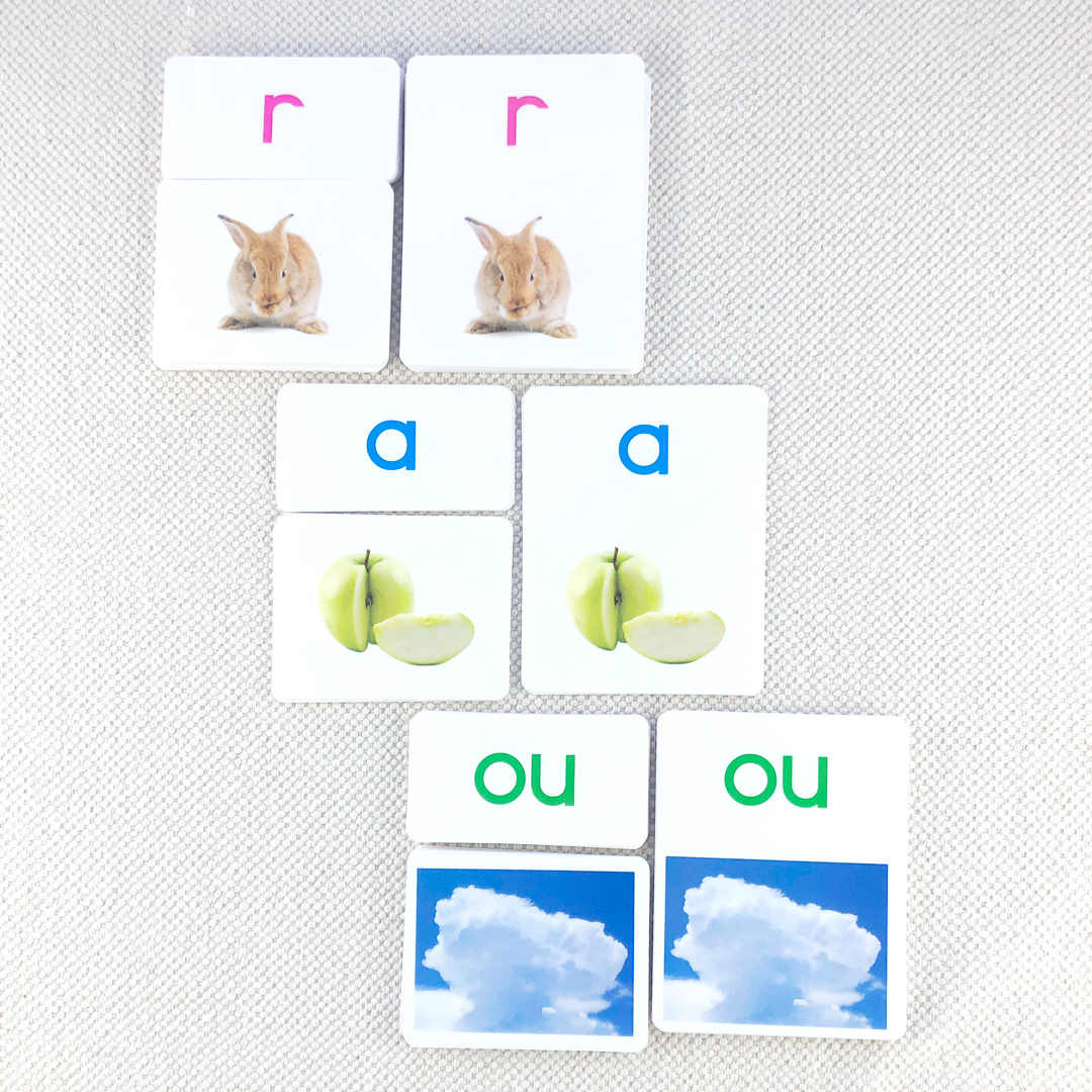 Imperfect 3-Part Letter Sound Cards