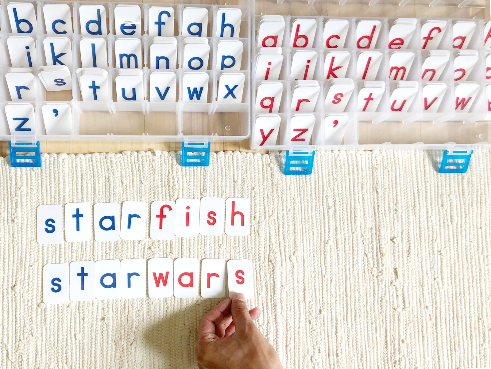 Red Print Movable Alphabet - Maitri Learning