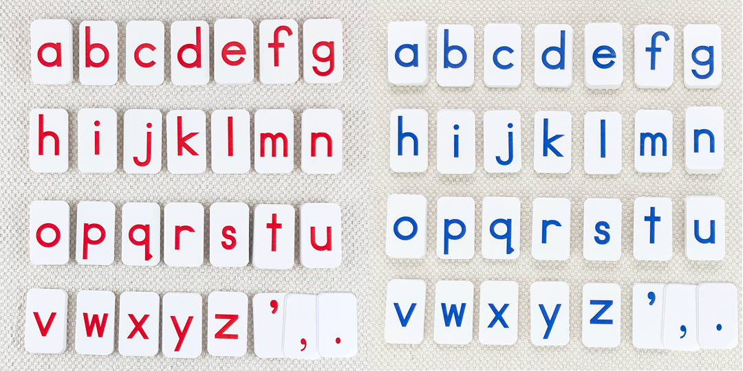 Red Print Movable Alphabet