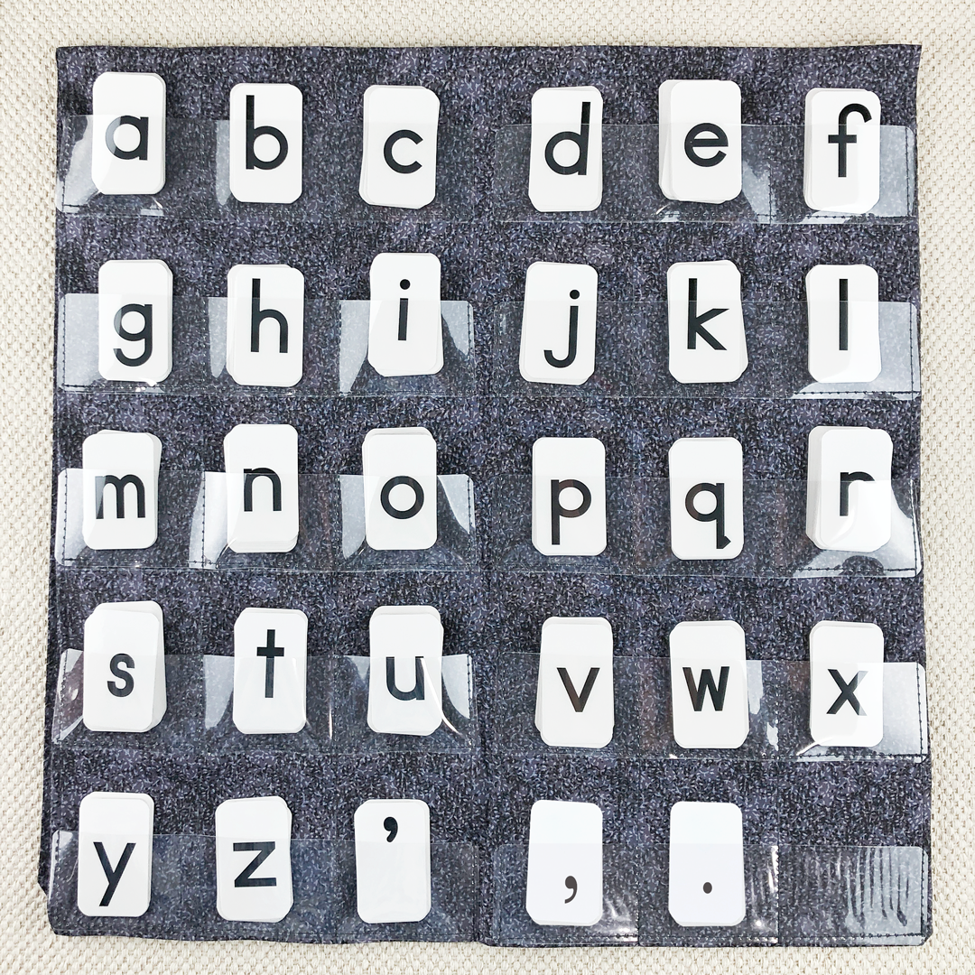 Black Cursive Alphabet