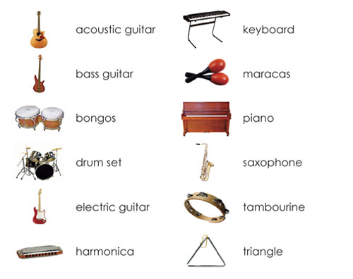 Popular Musical Instruments Matching - Maitri Learning