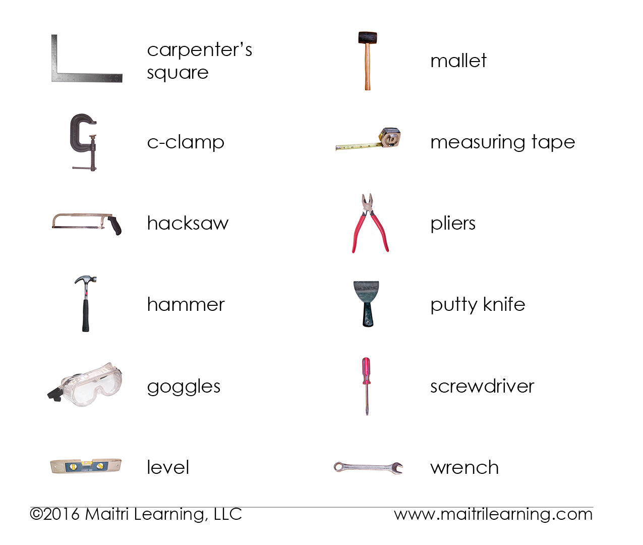 Tools Matching - Maitri Learning