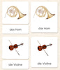 German Orchestral Musical Instruments 3-Part Reading