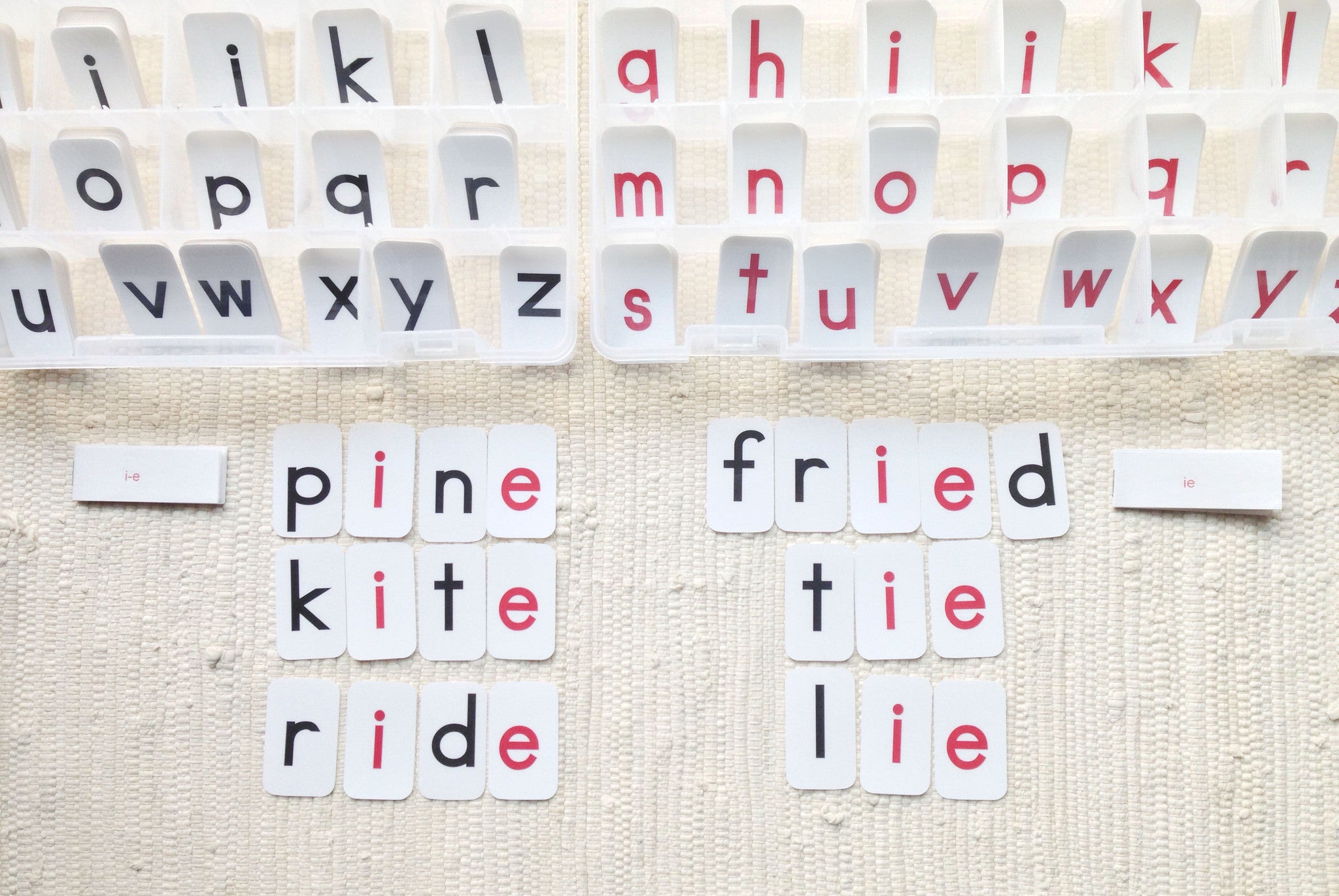 Red Movable Alphabet - Maitri Learning