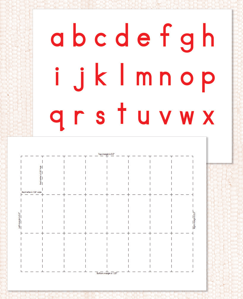 Red Montessori Movable Alphabet – Maitri Learning