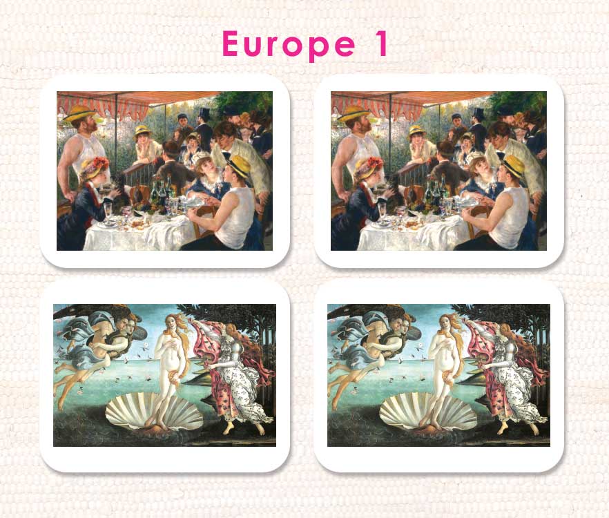 Imperfect Fine Art Matching Cards - Maitri Learning
