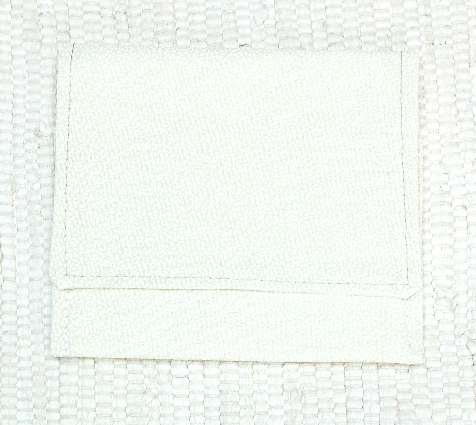 ivory white One-Pocket Fabric Organizer for Classroom Organization