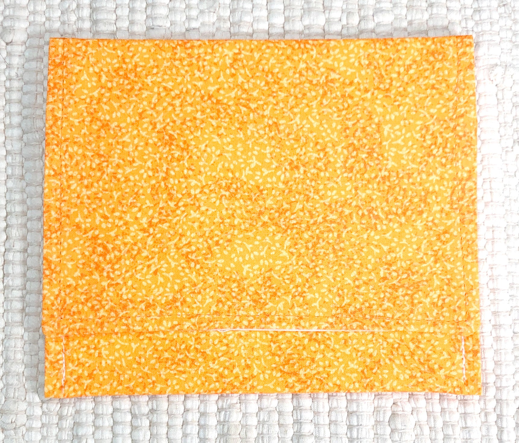 Orange One-Pocket Fabric Organizer for Classroom Organization
