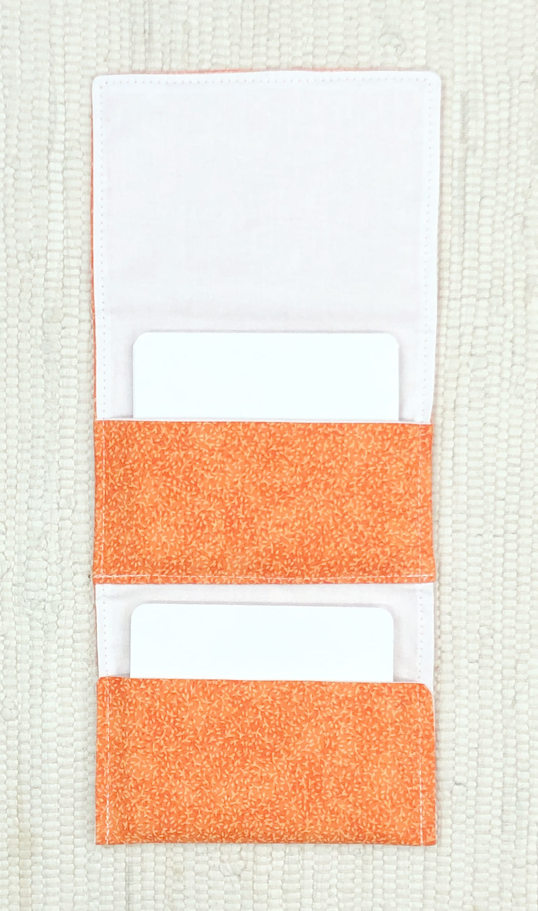 Orange 2-pocket Fabric Organizers for Classroom Organization