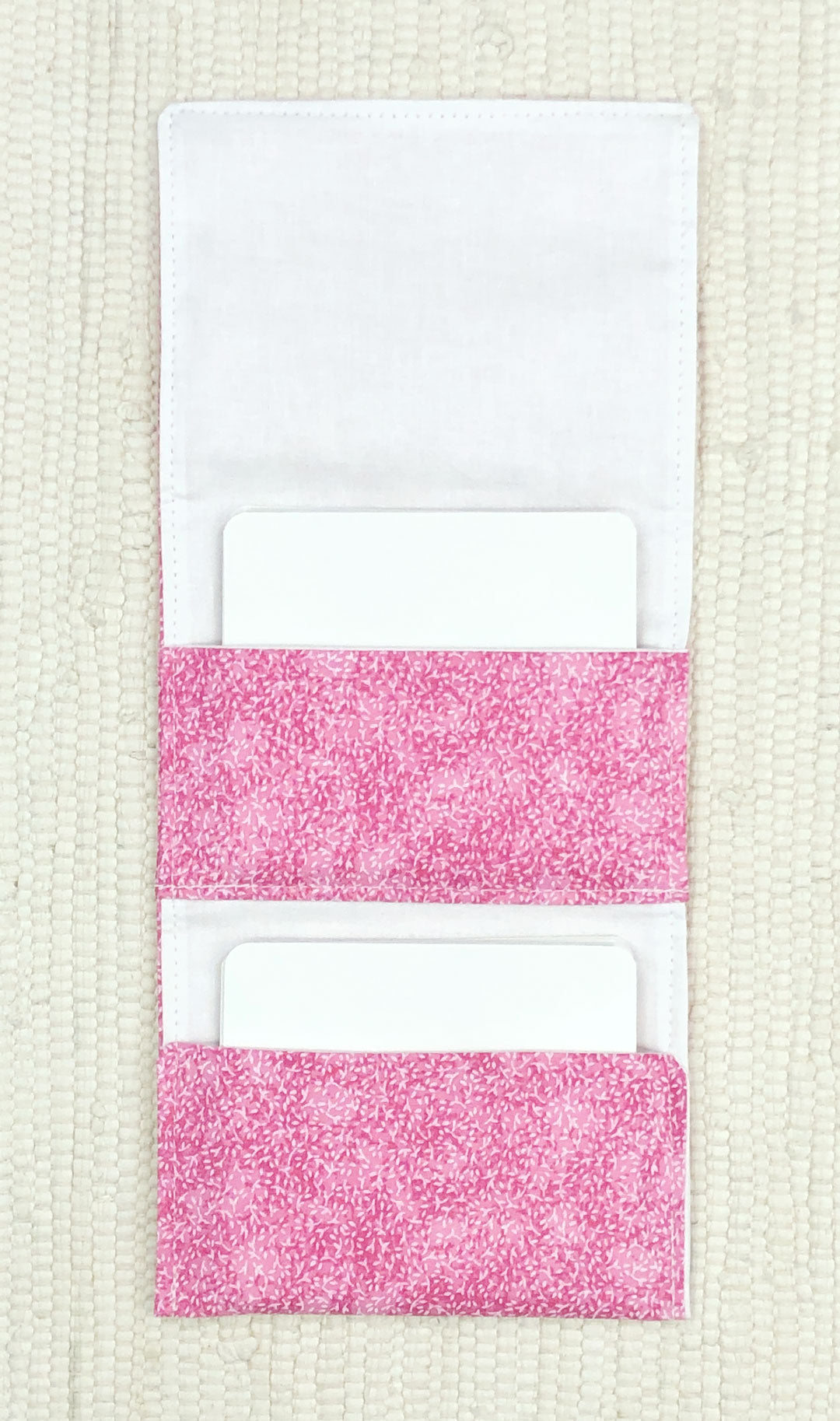 Pink 2-pocket Fabric Organizers for Classroom Organization