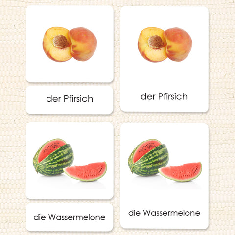 German Fruit 3-Part Reading