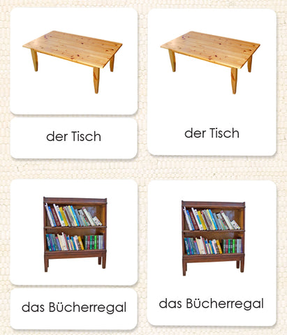 German Around the House 3-Part Reading - Maitri Learning 