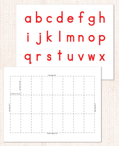 Red Movable Alphabet PDF Download - Maitri Learning