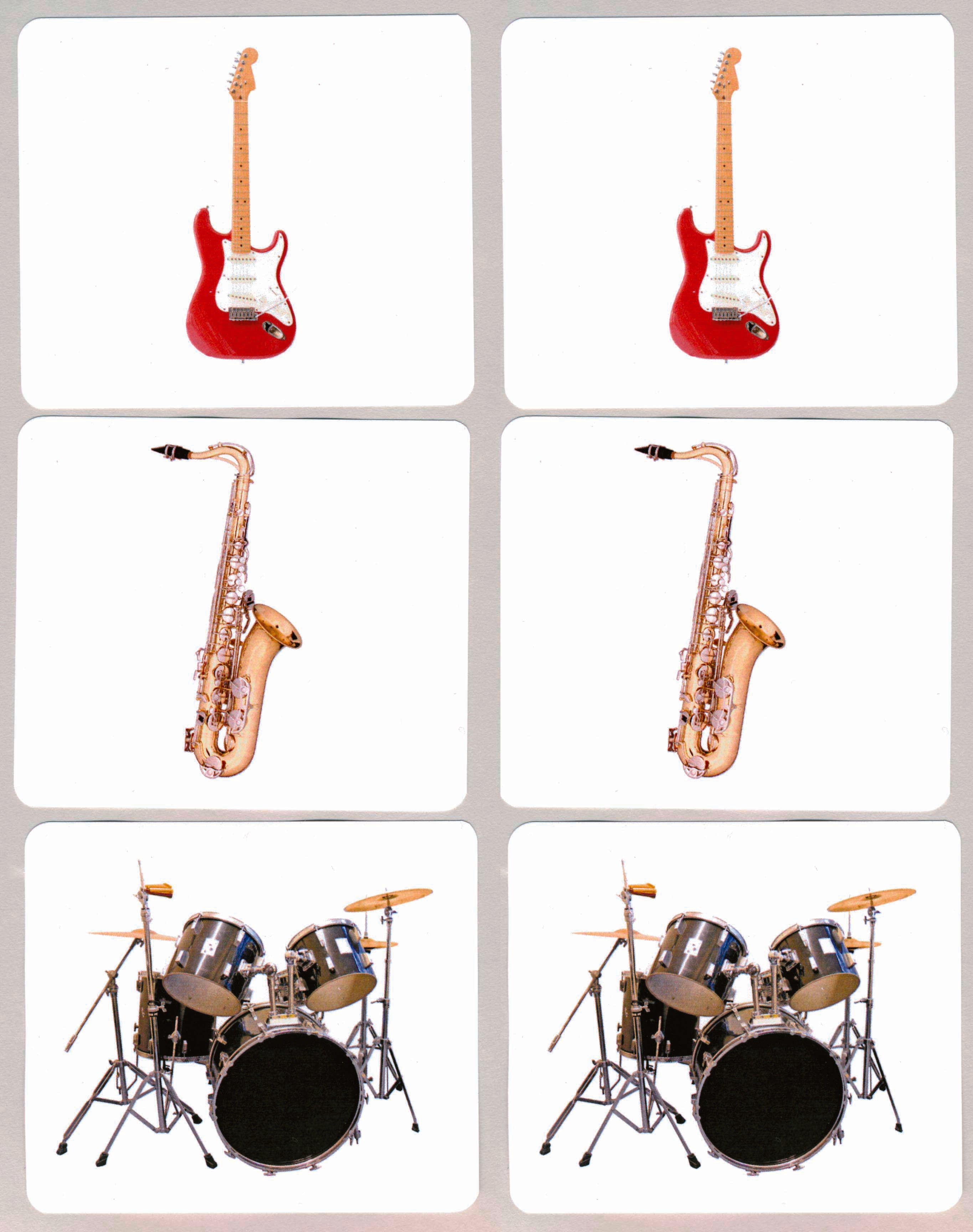 Musical Instruments Matching Cards Montessori Popular Musical Instruments Cards β Maitri Learning