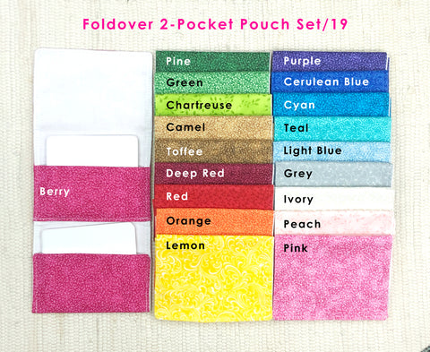Foldover 2-Pocket Pouches