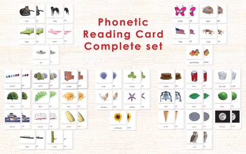 Phonetic Reading Card Set (Complete)
