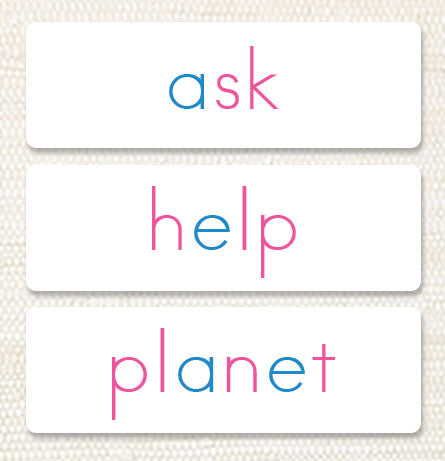 Phonetic Word Cards - Maitri Learning