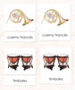 Spanish Orchestral Instruments 3-Part Cards