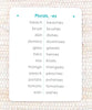Imperfect Word Study Spelling Charts - Maitri Learning